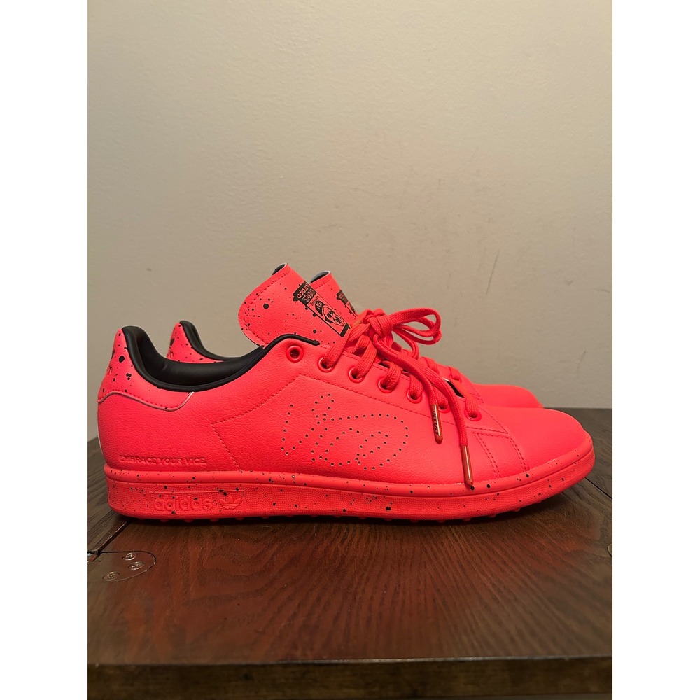 Vice Golf Adidas Stan Smith Golf Shoes Red/Black Men's Size 12.5 GX4042